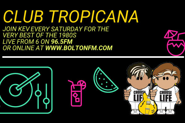 Kev Gurneys Club Tropicana every Saturday from 6pm